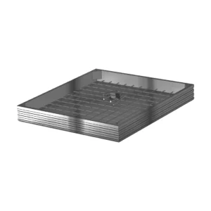 Tomax Tile Type 3mm Aluminum Plate Manhole Cover 65mm Height in Dubai